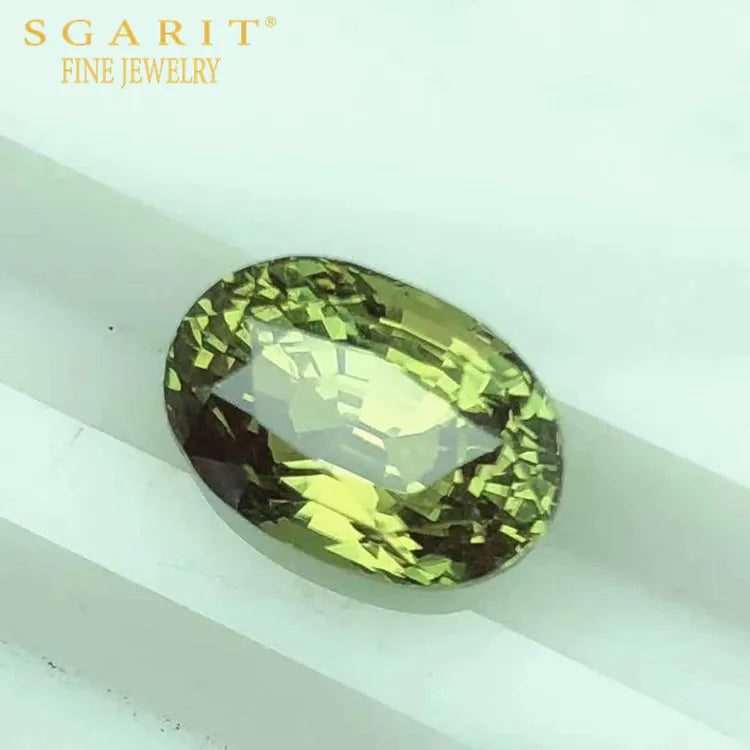 SGARIT rare Color Change Gemstone for Collection Jewelry Making 4.32ct Natural Chrysoberyl Alexandrite Loose Stone