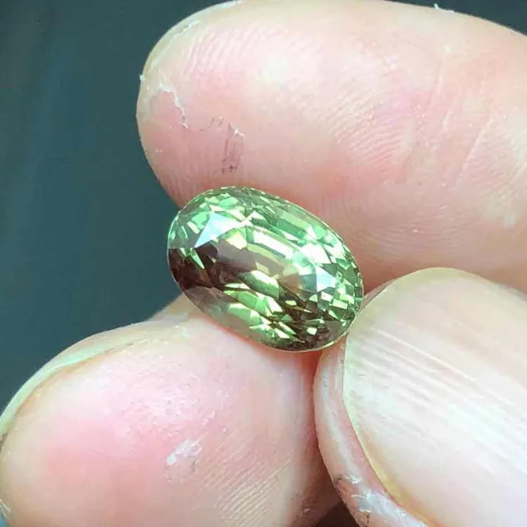 SGARIT rare Color Change Gemstone for Collection Jewelry Making 4.32ct Natural Chrysoberyl Alexandrite Loose Stone