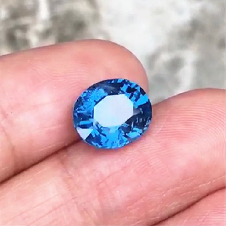 SGARIT Rare Precious Loose Gemstone for Custom Jewelry 4.09ct Vietnam Intense Blue Natural Unheated Cobalt Spinel Jewellery