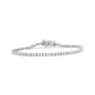 .925 Sterling Silver 2.0 Cttw Diamond Classic Link Tennis Bracelet (I-J Color, I2-I3 Clarity) - 7-1/4"