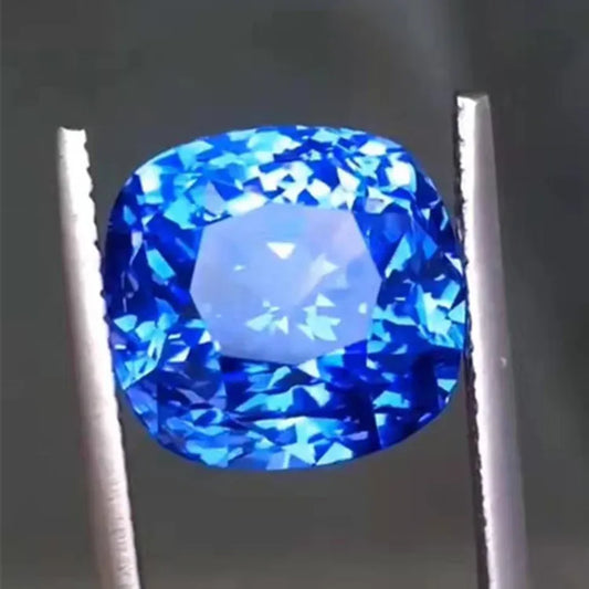 Sri Lanka Big Precious Gemstone for Jewelry Making 15.44ct Natural Unheated Cornflower Blue Sapphire Loose Stone